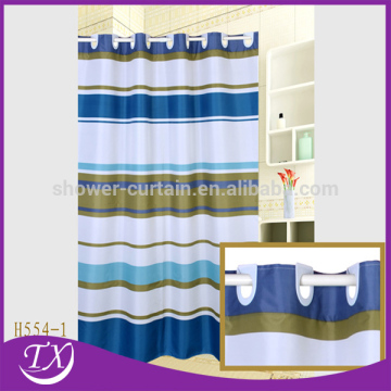 72x84 blue striped classy shower curtains