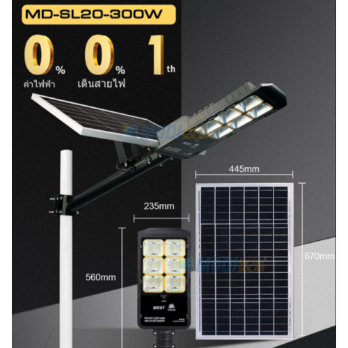 Brightness control of split solar street light