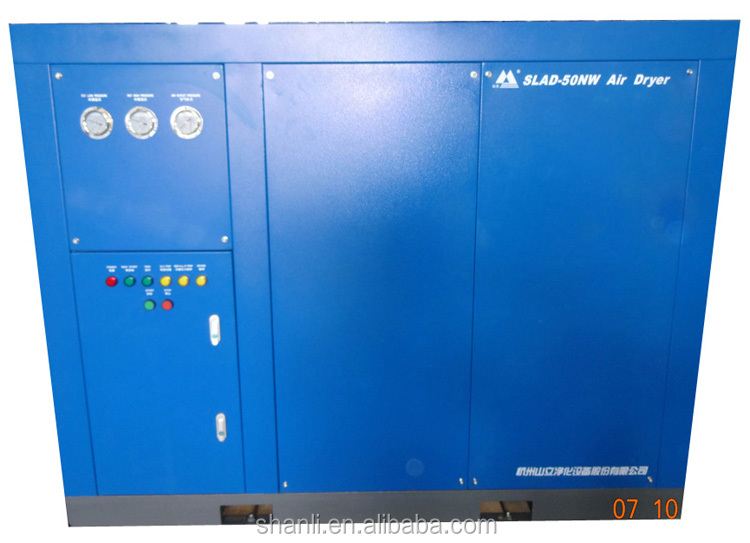 Capacity from 0.5m3/min to 100m3/min Refrigerated compressed air dryer with remote control function