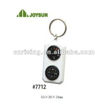Keyring compass with thermometer (item#7712)