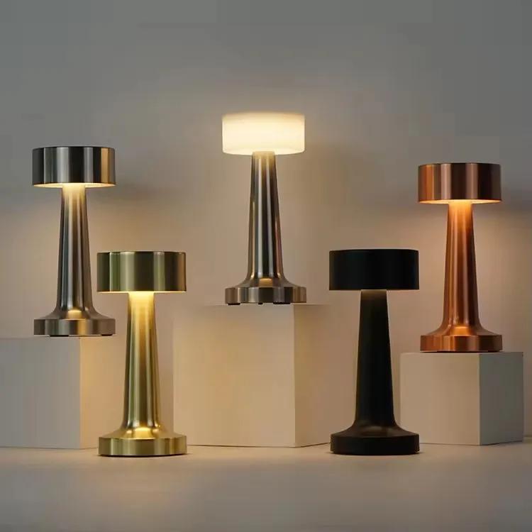 Stylish Wrought Iron Desk Lamp with Convenient USB Charging