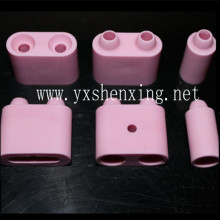 High Temperature Resistance Excellent Insulating Pink 95% Alumina Ceramic Main Body Bead