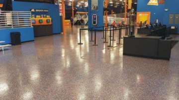 Cinema color sand mortar floor paint