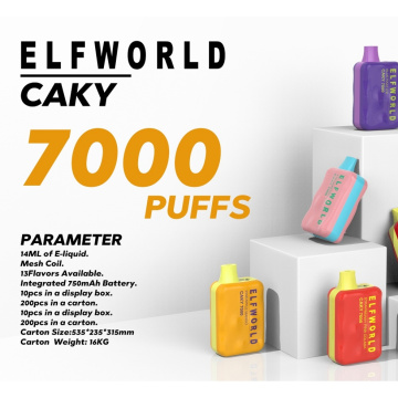 Elfworld caky7000puffs vendendo vapes