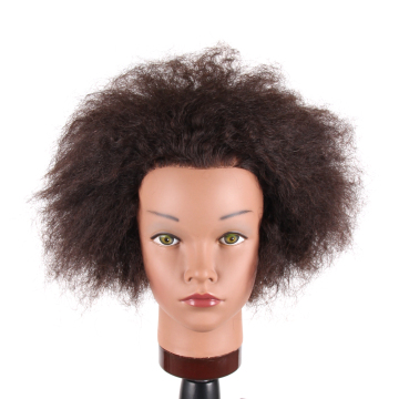 Afro mannequin head human hair, black mannequin head
