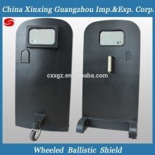 CHINA XINXING PE wheeled ballistic shield anti riot shield bulletproof shield