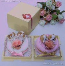 wedding gift cake flower towel