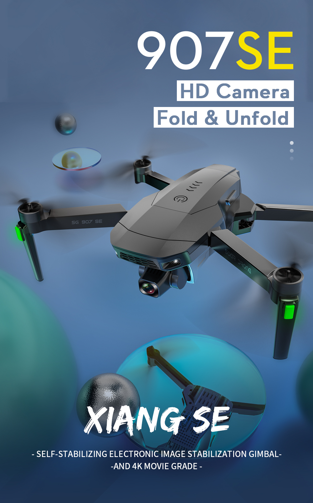 ZLL SG907SE Electrically adjustable camera brushless UAV HD 4K aerial photography remote control aircraft four axis aircraft