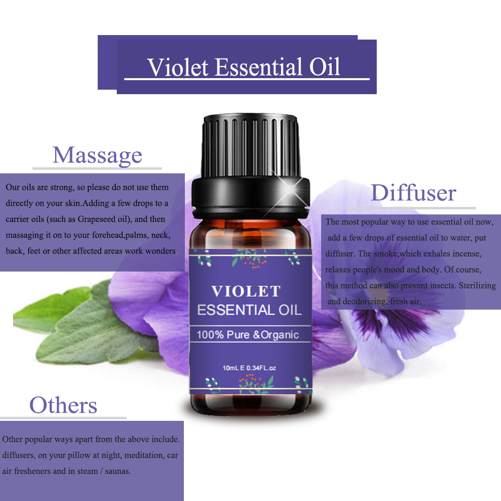 100% Pure Natural Therapeutic Grade Violet Essential Oil