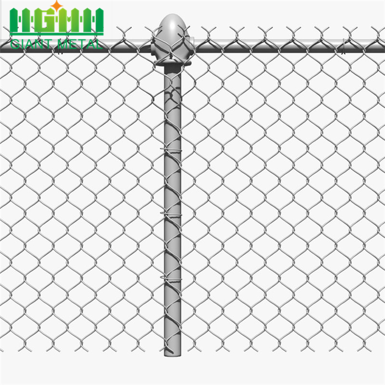 Galvanized Diamond Wire Mesh Used Chain Link Fence