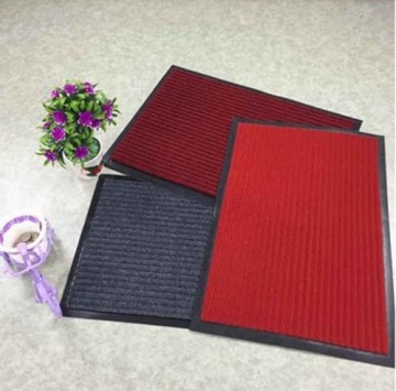 Double Stripes Polyester Mat washable door mats