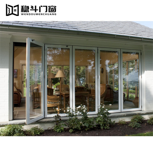Security Aluminium Vertical Folding Door