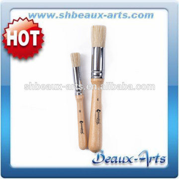 professional stencil brush set bristle brush wooden handle