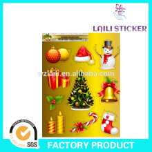 static cling sticker,wall decoration chrsitmas sticker