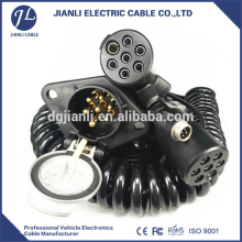 Trailer extension lead curly cable plastic trailer plugs