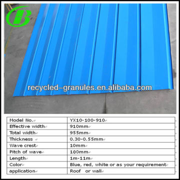 pre-painted corrugated steel sheet