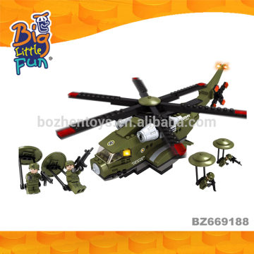 Modern educational military fighter jet toys play set building block toys for children DIY game