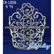 Rhinestones Crown Flowers Happy Birthday Tiara