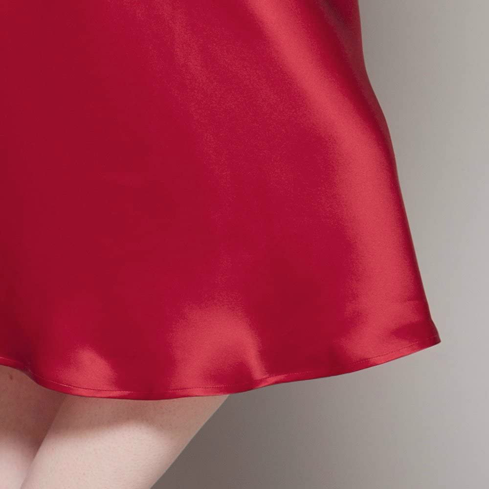 Бордовые шелковые ночные рубашки Claret Silk Nightgowns