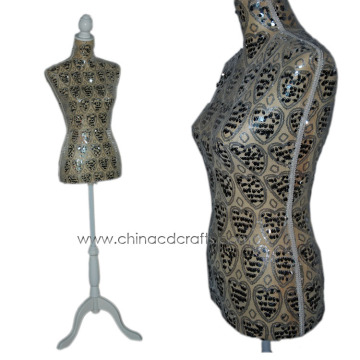 Mannequin professional dress forms +white wooden base