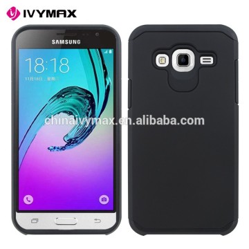 Shockproof rugged phone case for samsung galaxy j3 tpu+pc covers