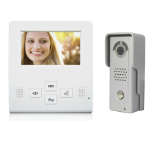 4 wires 4.3 inch handfree video door phone system