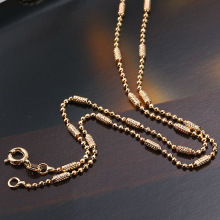 Xuping Nice Bead Gold Neckalce