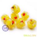 Bescon Yellow Duck 20 faces jeu de 5, Duck D20 5pcs