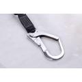 Energy absorber Lanyard met twee grote veiligheidshaken en enkele middenhaak