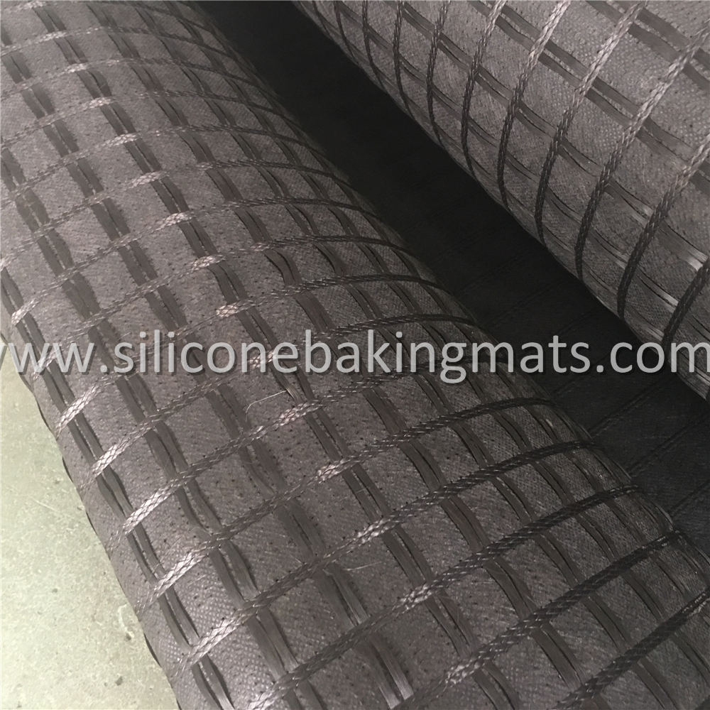 Asphalt Coated Fiberglass Geogrid Geocomposite