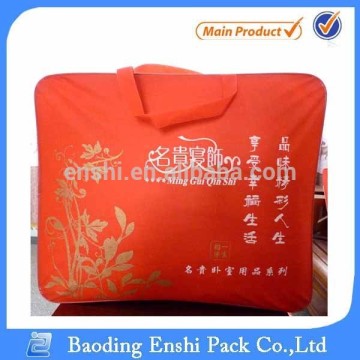 gold quality transparent wedding blanket packaging bag
