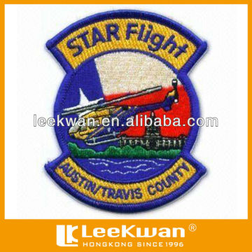 Custom Flight Star Embroidery Badge For Clothing Accessory