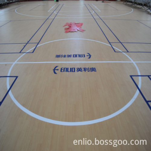 Revêtement de sol de basket-ball d&#39;intérieur ou vinyle de gymnase