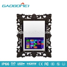 Gaobomei 13.3inch LCD Information Displays magic mirror with ad management software/wifi