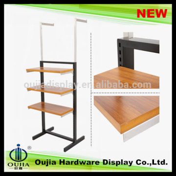 metal clothes display shelf/clothing display racks/metal hanging clothes display racks