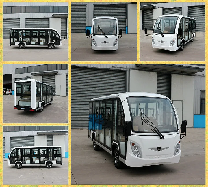 New Designed 14 Seats Electric Sightseeing Shuttle Bus for Resort