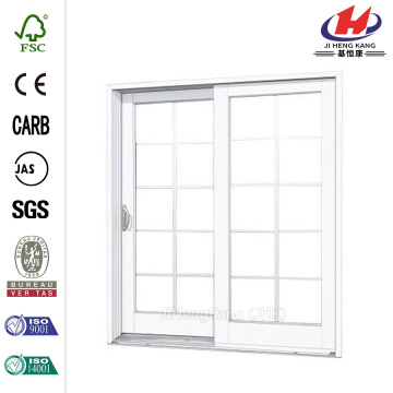 Composite Woodgrain Interior Sliding Patio Door