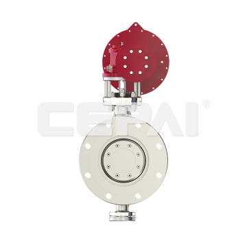 4 Inch Pneumatic Three-Eccentric Butterfly Valve