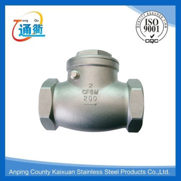 stainless steel full opening swing check valve