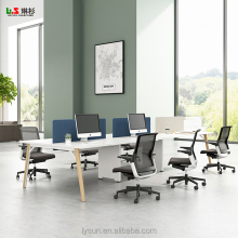 Modern Office Partition: 2-6 Person Workstation Dividers & Open Office Tables