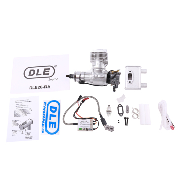 DLE Original 20CC DLE20RA DLE 20RA Gasoline Engine for RC Models: A Powerful Two-Stroke Single Cylinder Rear Exhaust Natural Air Engine