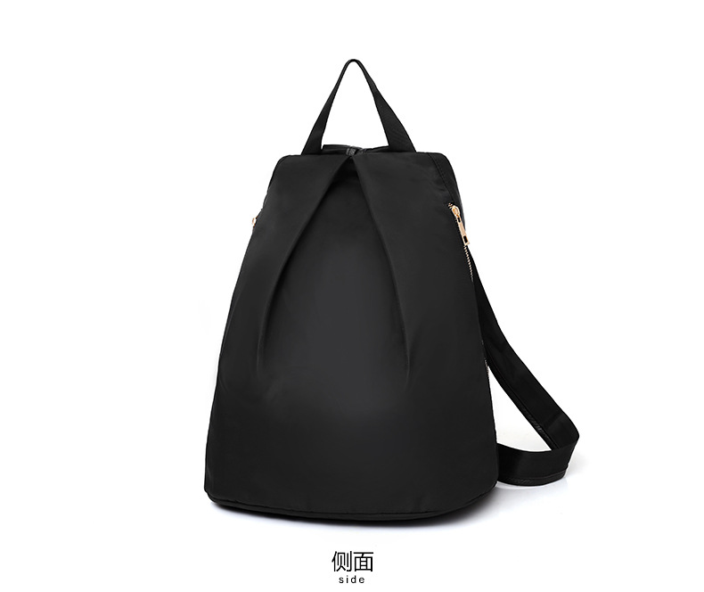 High quality Washed Black PU Women's Causal Backpack