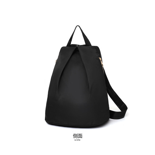 High quality Washed Black PU Women's Causal Backpack