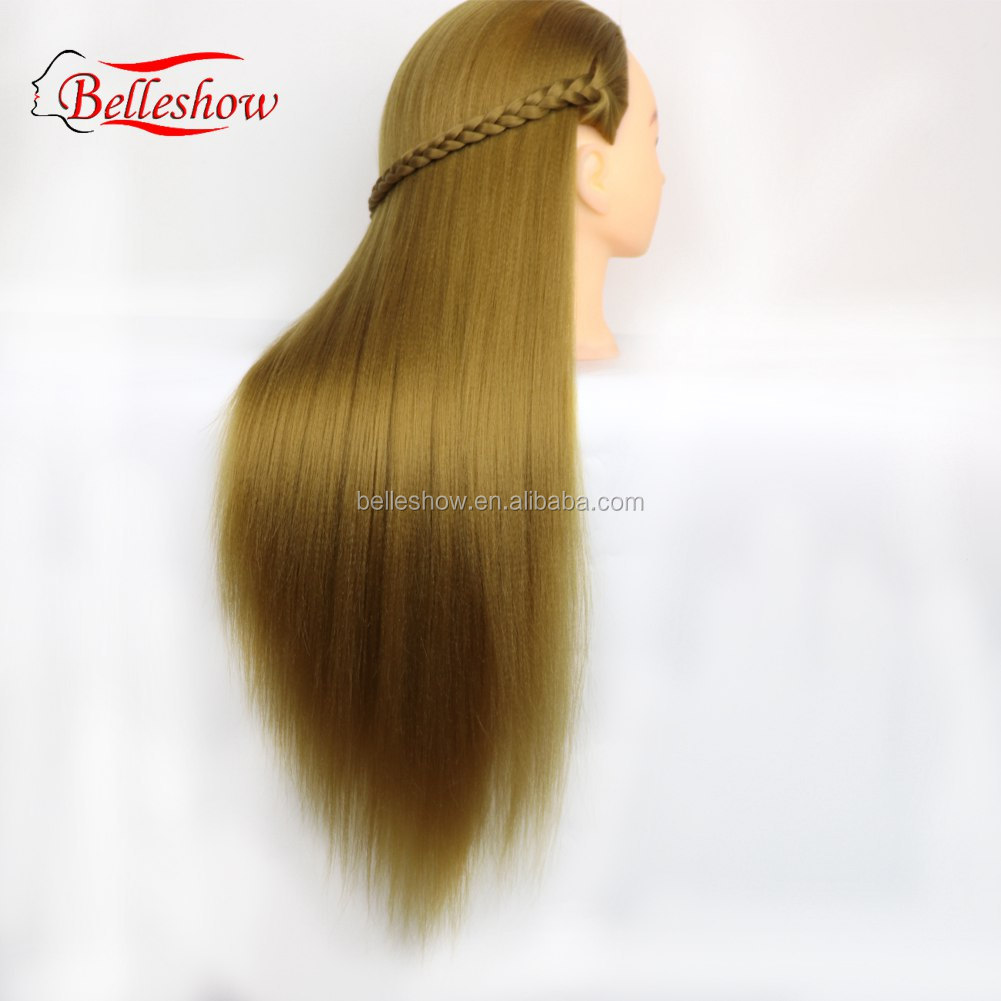 Hot sell Training Head With Long Thick Hairs Practice Makeup Hairdressing Mannequin Dolls Styling Maniqui Yaki Straight hair