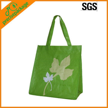 green color aminated pp non woven shopping bag (PRA-724)