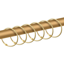 Stainless Steel Circular Shower Curtain Hooks for Bathroom Rust Prevention