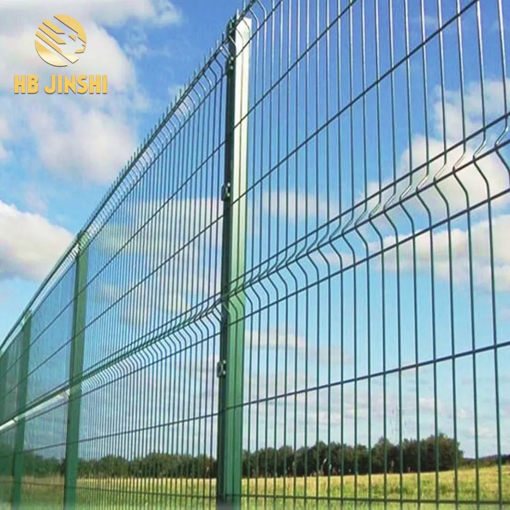 PVC Coated Green Red Yellow Color 3D Security Fence Panels