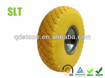 10 inch flat free pu foamed hand truck tyre 3.00-4