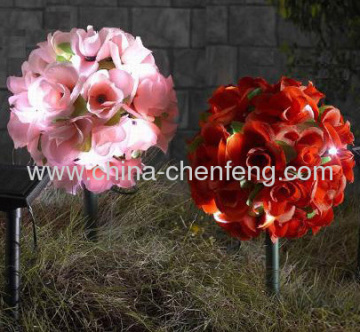 Flower Ball Decorating Solar String Lights?