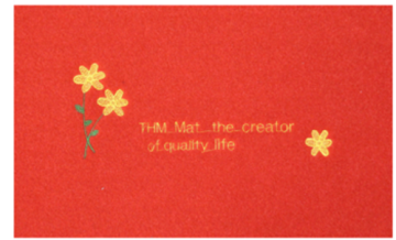 Hotel front embroidery door mats mat with pattern